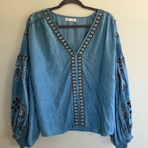 Zara Embroidered Top